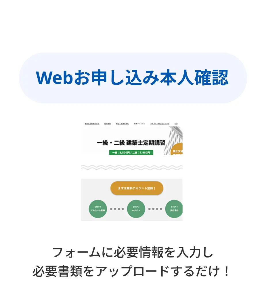 Webお申し込み本人確認