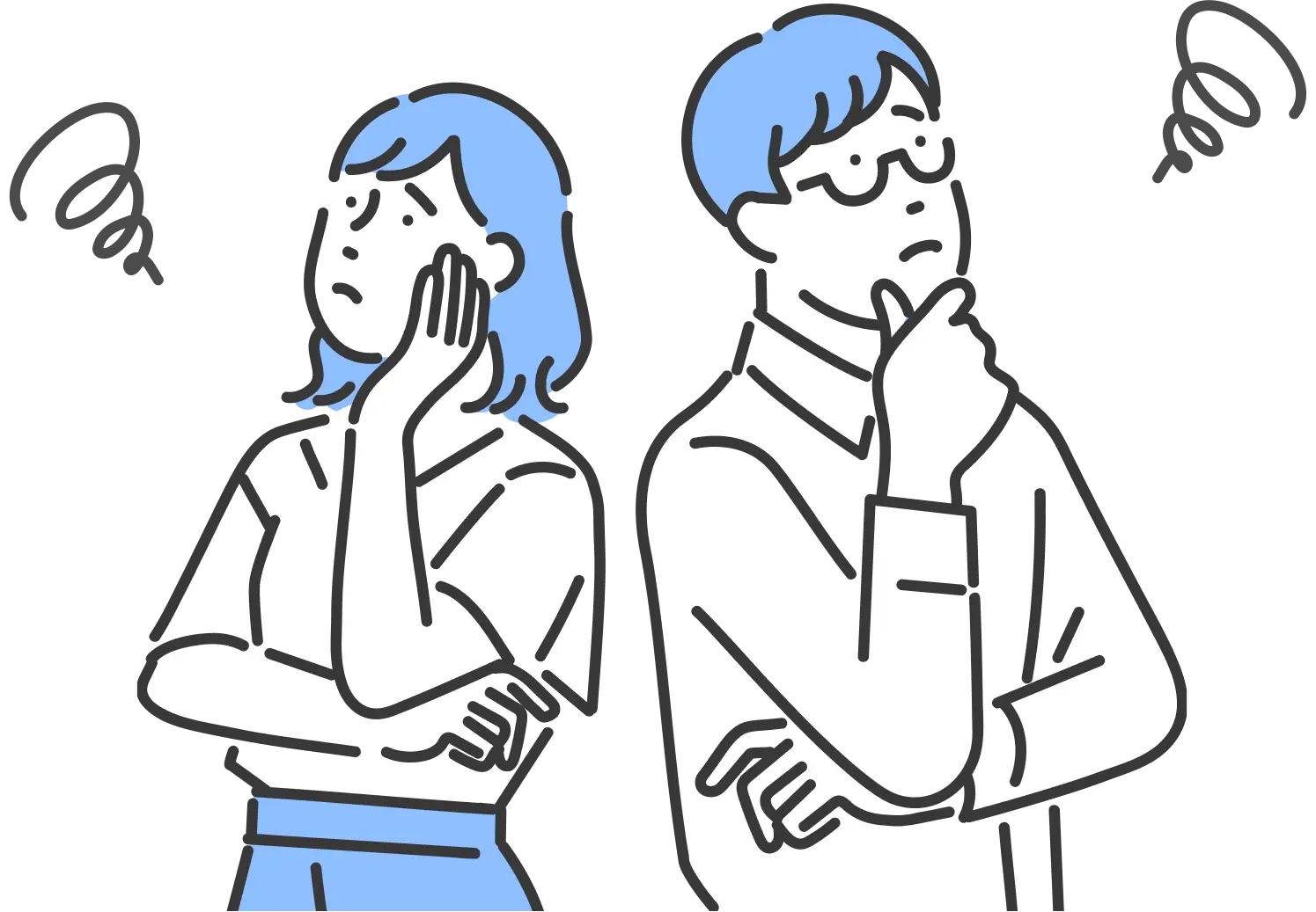 お悩みイラスト